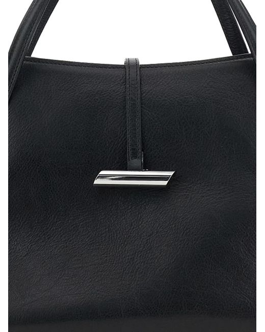 Liffner Black Petite Penne-Hardware Tote Bag