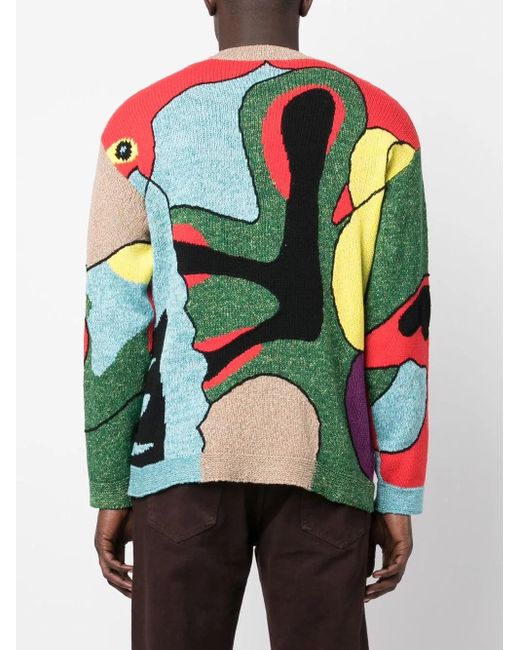 KENZO Red Knitted Sweater for men