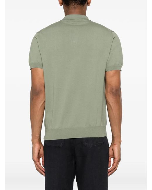 Woolrich Green Knitted Polo for men