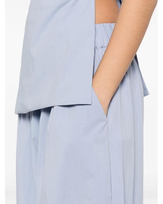 St. Agni Blue Pantalon À Coupe Ample