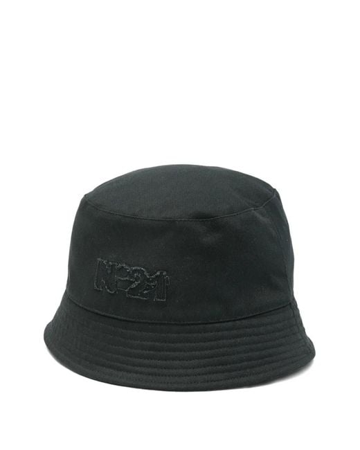 N°21 Black Logo Bucket Hat