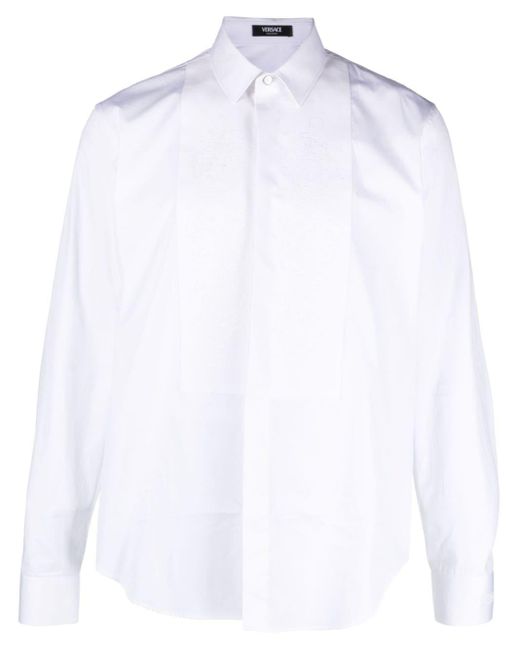 Chemise en popeline à motif Barocco Versace pour homme en coloris Blanc |  Lyst