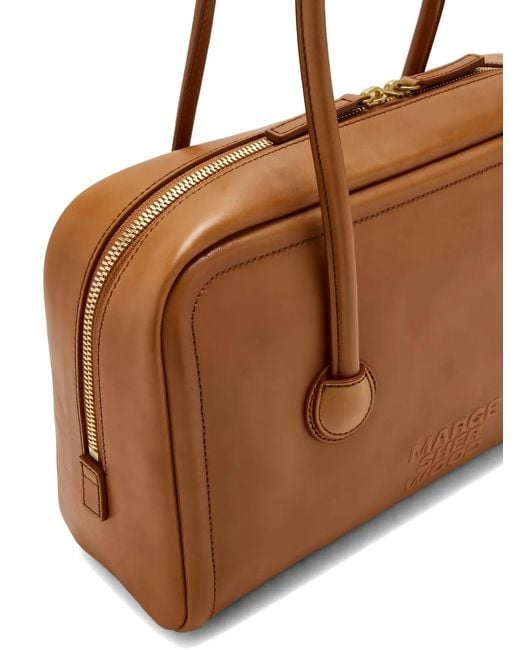 MARGE SHERWOOD Brown Leather Shoulder Bag