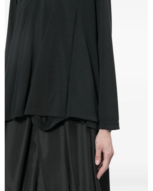 Comme des Garçons Black Draped T-Shirt