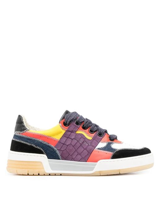 HIDE & JACK Black Raby Graffiti Sneakers
