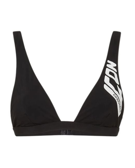 DSquared² Black Triangel-BH mit Icon-Logo