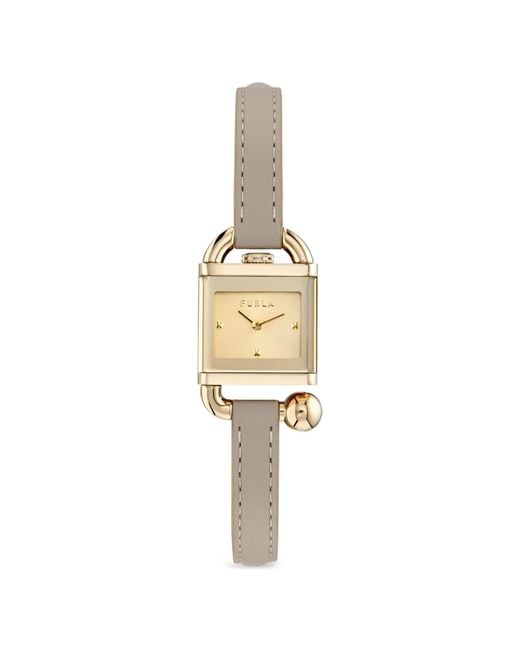 Furla Metallic Mianuvola Square 20Mm Watch