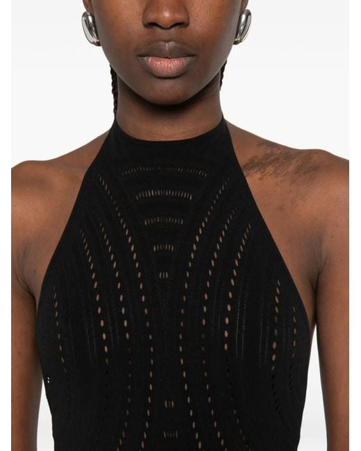 M I S B H V Black Cut-Out Maxi Dress