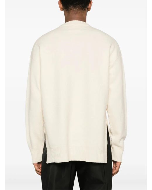 Jil Sander Pullover Aus Boucle in Natural für Herren