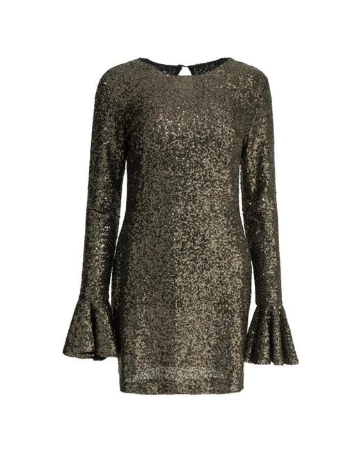 Semler Green Sequinned Mini Dress