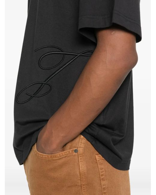 Jacquemus Black J Short-Sleeve T-Shirt for men