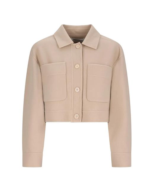 Max Mara Natural Poggio Patch-Pocket Jacket