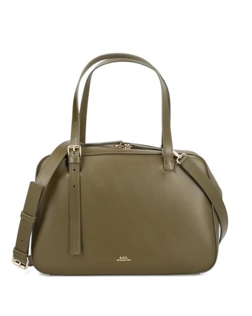 A.P.C. Green Top-Handle Shoulder Bag