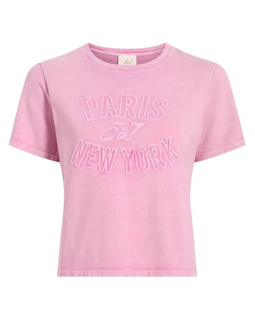 Cinq À Sept Shrunken Tシャツ Pink