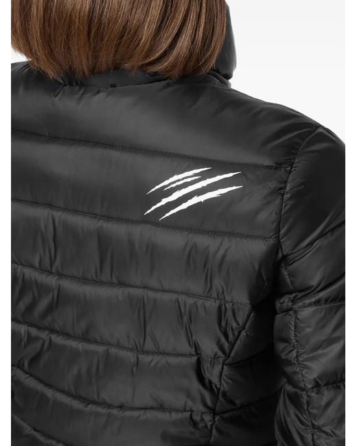 Philipp Plein Black Quilted Puffer Jacket