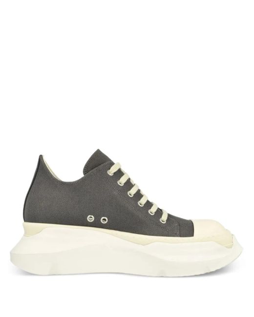 Rick Owens Gray Abstract Low-Top Sneakers for men