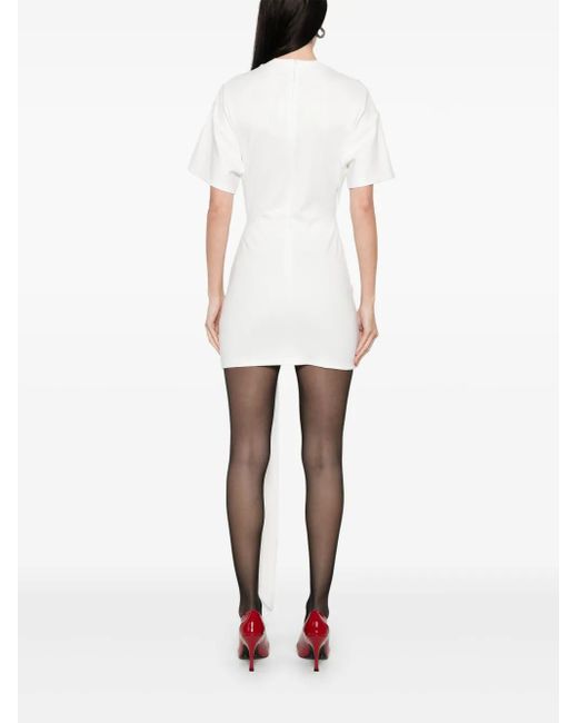 David Koma ビジューバックル ミニドレス White