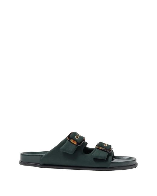 Eres Green Mules Mit Schnallen