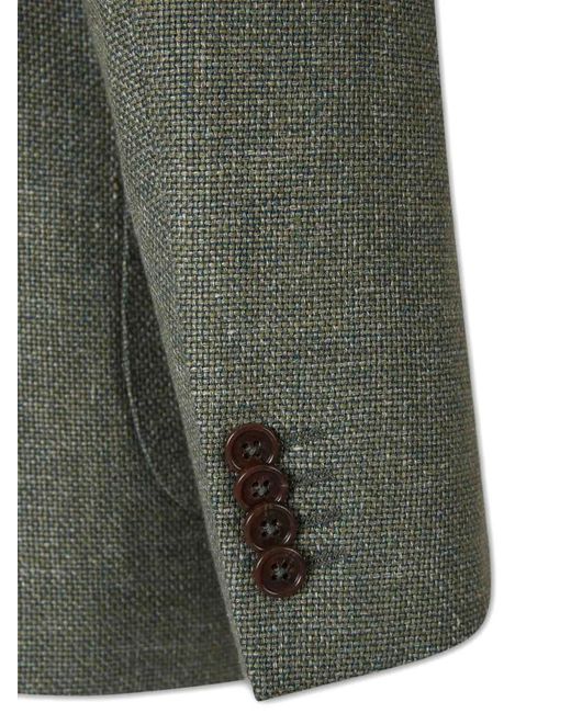 SCABAL® Gray Kenton Notch-Lapels Blazer for men