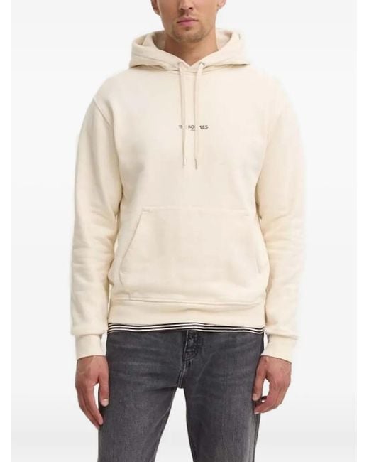 The Kooples Natural Logo-Print Hoodie for men