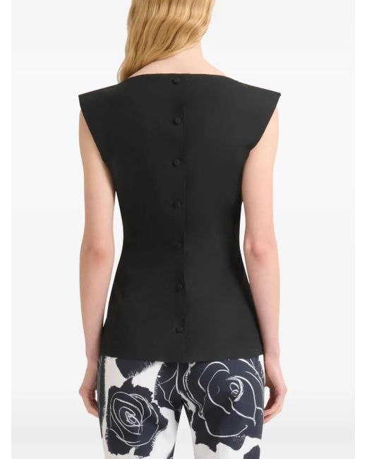 Marni Black Structured Sculptural Top