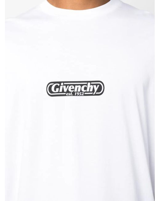 Givenchy White Standard Logo-print Cotton-jersey T-shirt for men