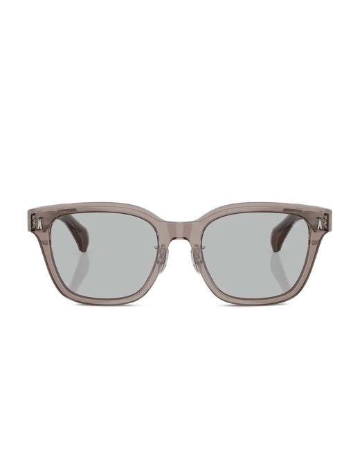 Moncler Gray Square-Frame Sunglasses