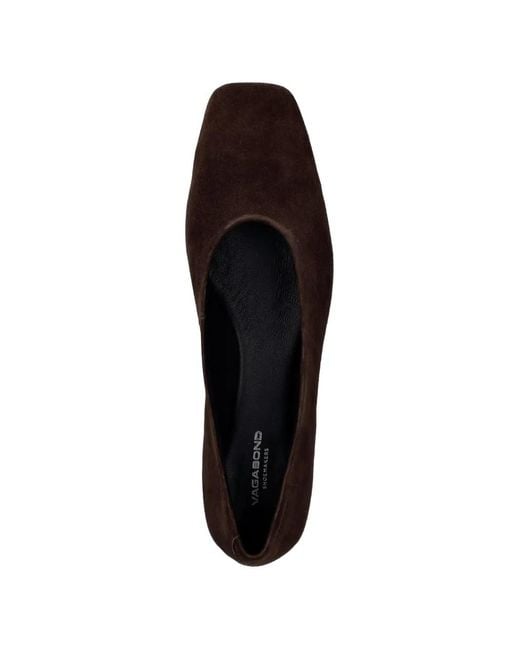 Vagabond White Delia Square-Toe Ballet Flats