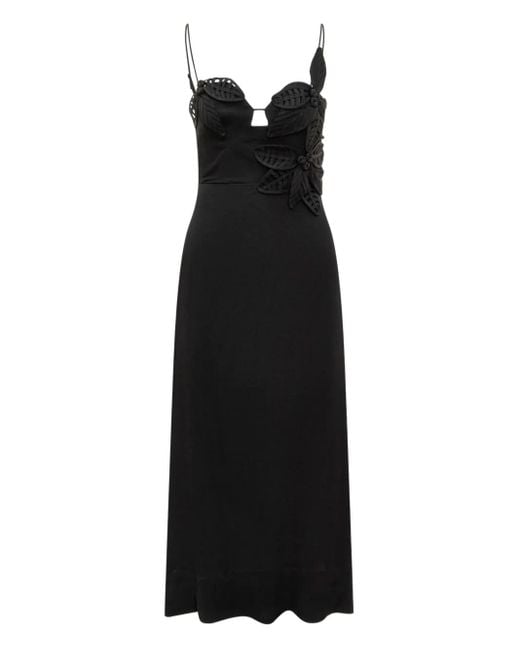 Farm Rio Black Flowered Midirock