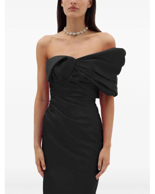 Rachel Gilbert Black Marlo Abendkleid