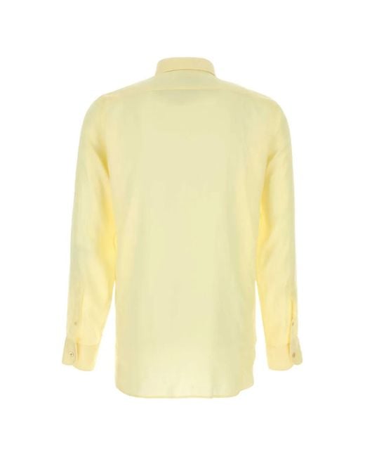 Tom Ford Yellow Buttoned Shirt for men