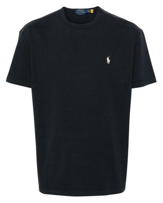 T-shirt con ricamo Polo Pony di Polo Ralph Lauren in Black da Uomo