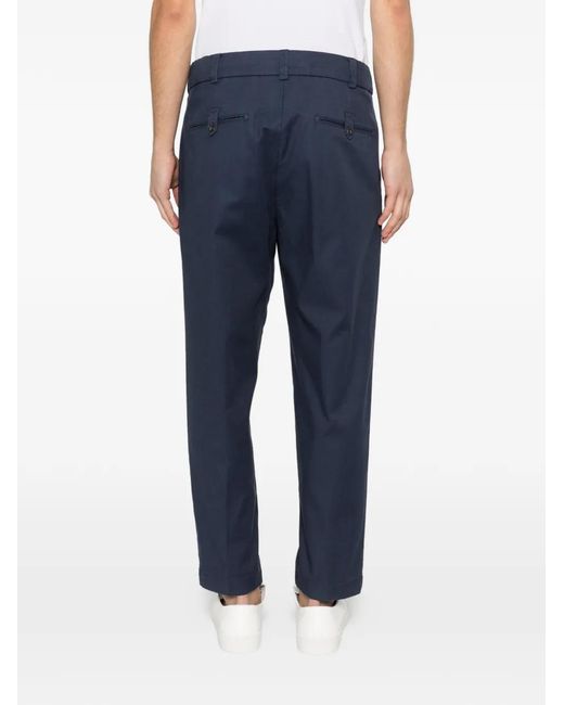 Eleventy Blue Elasticated-Waist Trousers for men