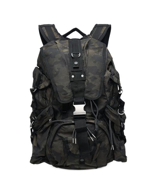 ANDERSSON BELL Black Berlin Camouflage-Print Backpack for men
