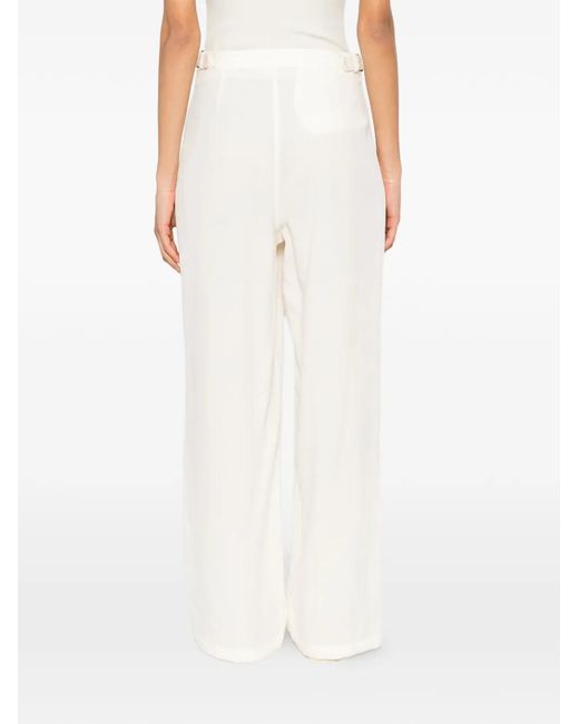 ELEH White Pantalon Ample À Design Ajustable