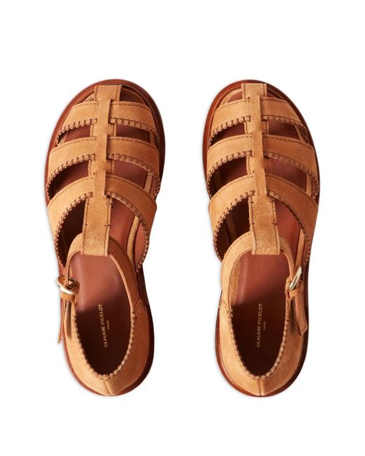 Claudie Pierlot Brown Leather Sandals