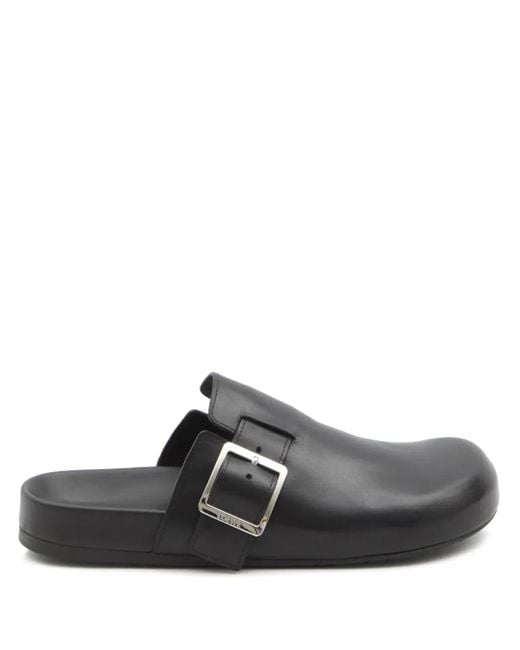Loewe Clogs mit Schnalle in Black für Herren