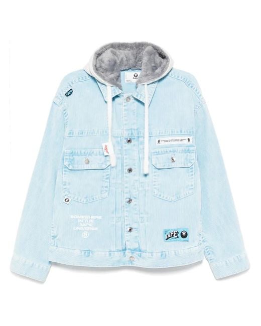 Aape By A Bathing Ape Kapuzenjacke Mit Moonface-Logo in Blue für Herren