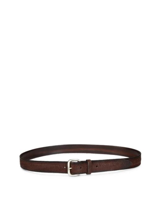 Orciani White Blade Textured Leather Belt for men
