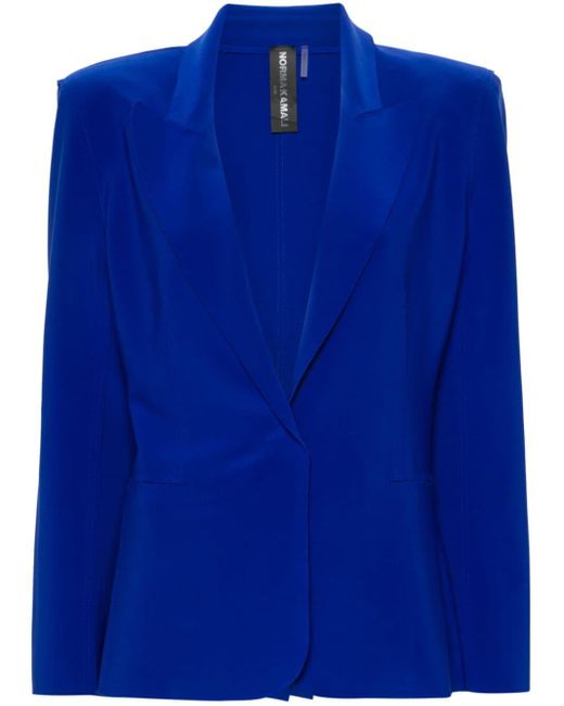 Norma Kamali Blue Single-breasted blazer