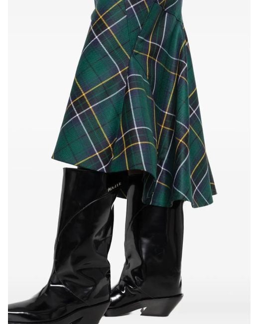 Alexander McQueen チェック スカート Green