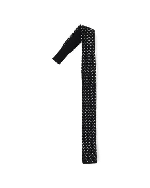 Corneliani Black Cc Collection Jacquard-Knit Tie for men