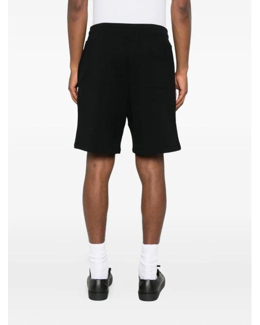 Moschino Black Teddy-Print Shorts for men