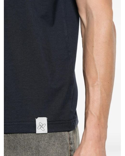 Imperial Blue Logo-Patch T-Shirt for men