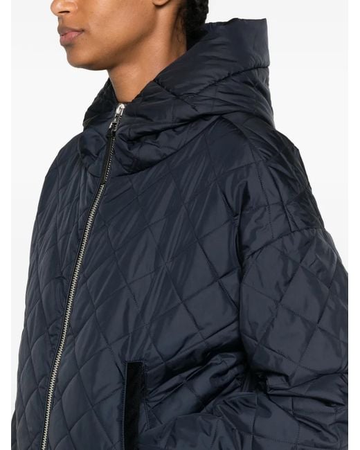 Marc O' Polo Blue Quilted Hooded Jacket