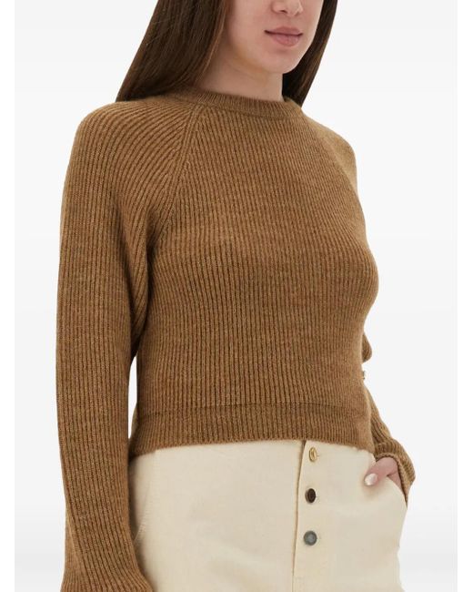 Moschino Natural Round-Neck Sweater