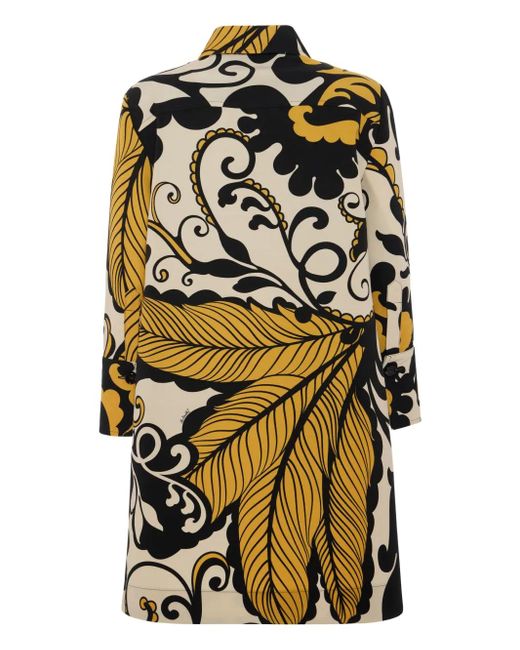 LaDoubleJ Black Graphic-Print Shirt Dress