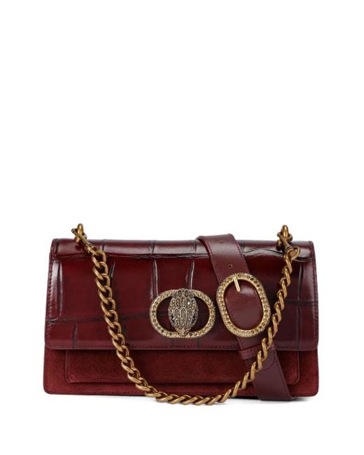 Kurt Geiger Purple Chelsea East West Cross Body Bag