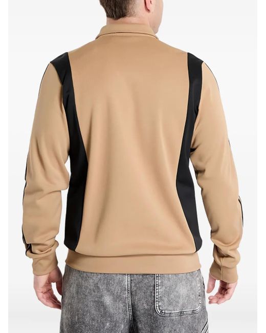 Adidas Natural Panel Stripes Zipped Sweatshirt for men