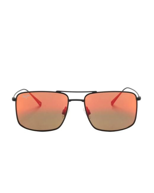 Maui Jim Pink Aeko Square-Frame Sunglasses for men